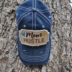 HAT REPUBLIC Blue Denim 'Mom Hustle' Ball Cap.  OS. New Condition!